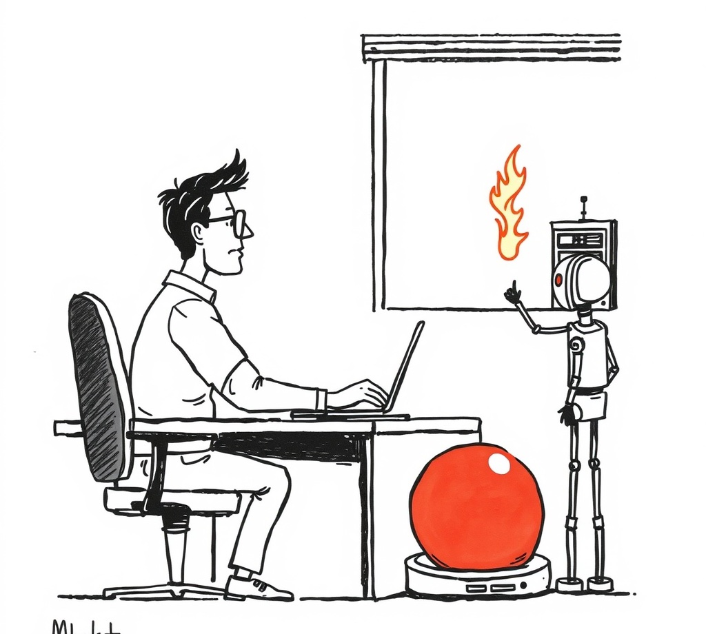 A small robot catches the deploy before it catches fire